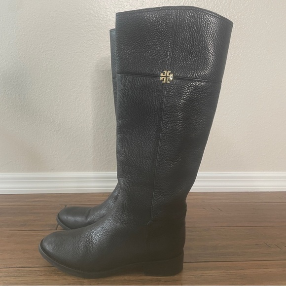 Tory Burch knee high boots riding boots leather boots black boots fall winter - Picture 11 of 16